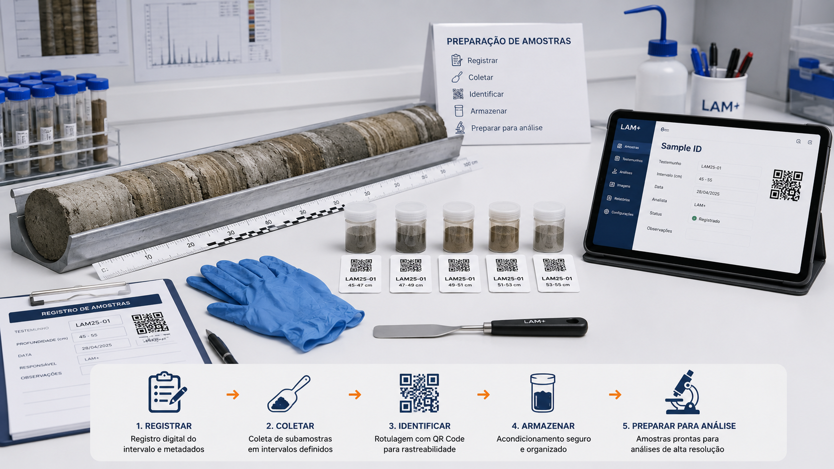 Preparação de amostras
